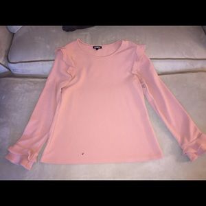 Express women’s ruffled dress/casual blouse